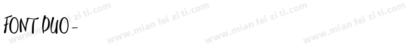 FONT DUO字体转换